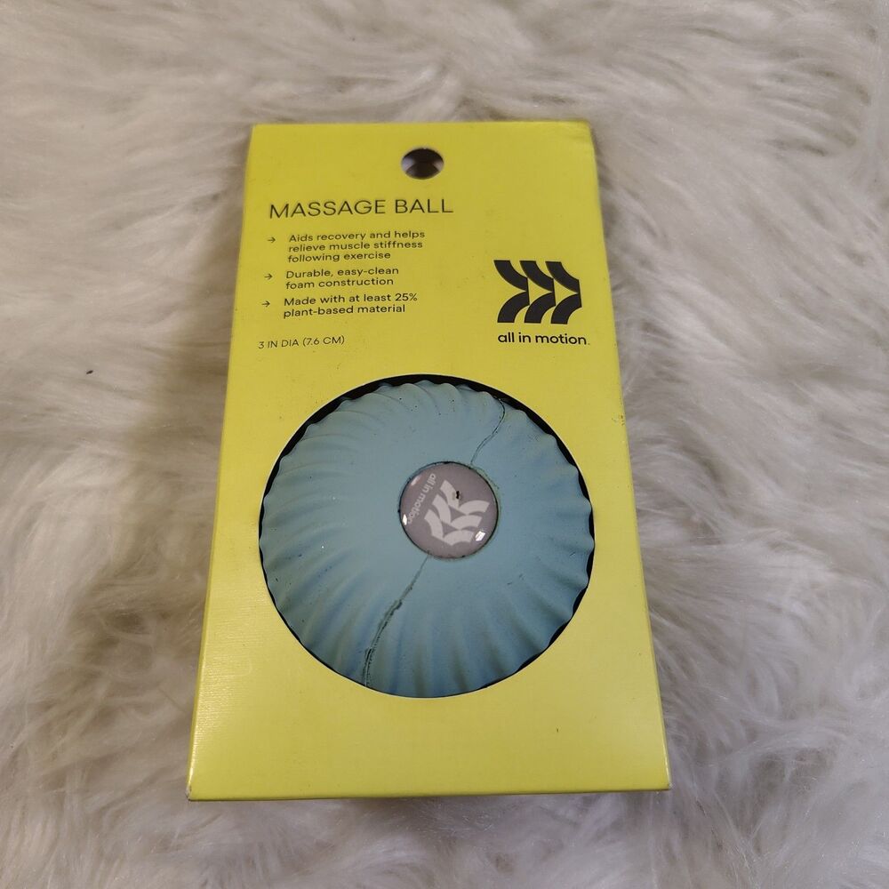 All In Motion Foam Therapy Massage Ball Aqua Blue NIB